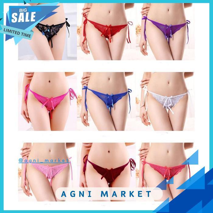 G STRING WANITA  BUKA CELANA DALAM BELAH TALI SAMPING LINGERIE 055 TERMURAH