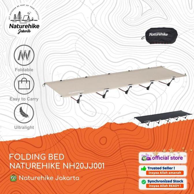 Folding Bed Naturehike Nh20Jj001 Velbed Lipat Portable Camping Outdoor