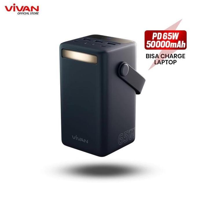 VIVAN VPB-B50 Powerbank Big 50000 Mah Pd 65W Flashlight