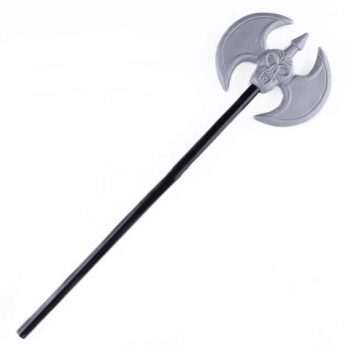 TWO SIDE AXE GRIM REAPER BLADE HALLOWEEN COSTUME PROPS