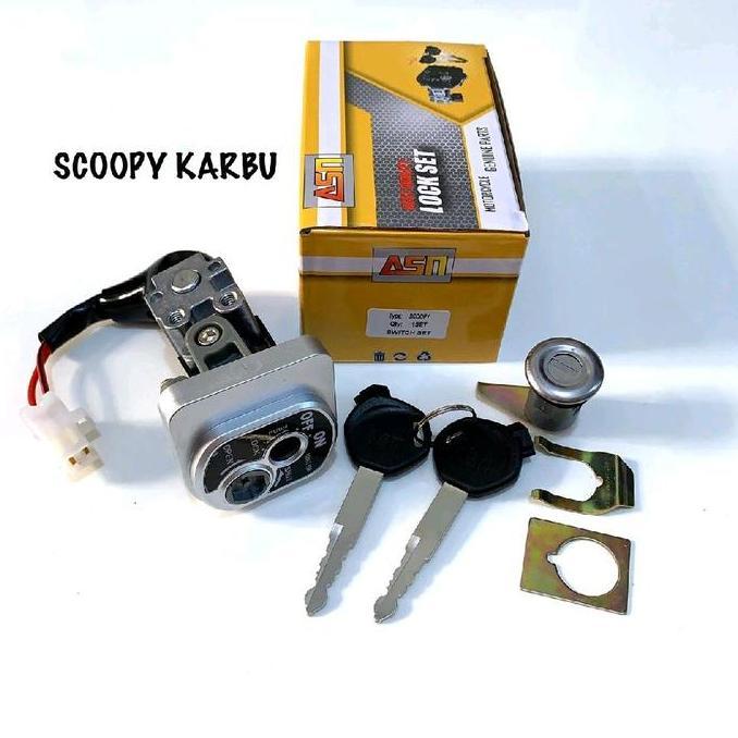 Promo Kunci kontak Scoopy karbu / Vario 110 Techno set kunci Jok Motor COD