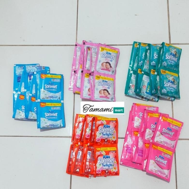 Ready stock Soklin softener pewangi 1x bilas isi 12 sachet promo termurah pewangi pakaian terlaris d