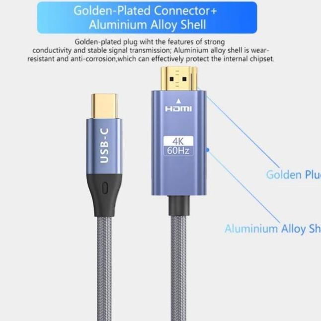 TERBARU kabel micro usb type c iphone to hdmi ke tv digital av lcd xiaomi oppo
