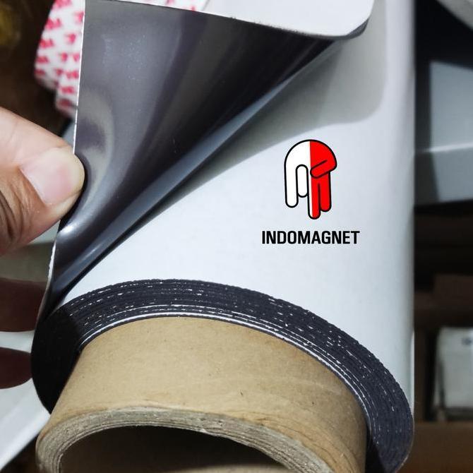 MAGNET Lembaran Sheet Strip Karet + Lem Double Tape Tissue Tebal 1MM