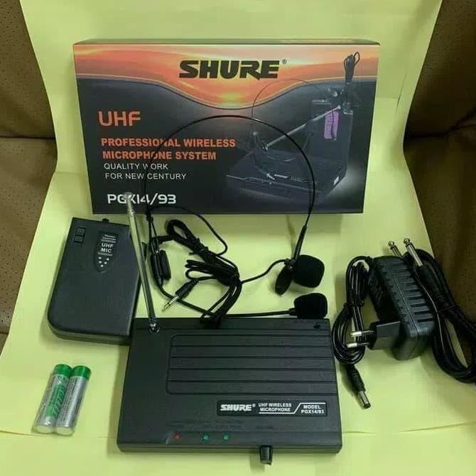 Mic Wireless Shure PGX 14/93 Clip On dan headset Original
