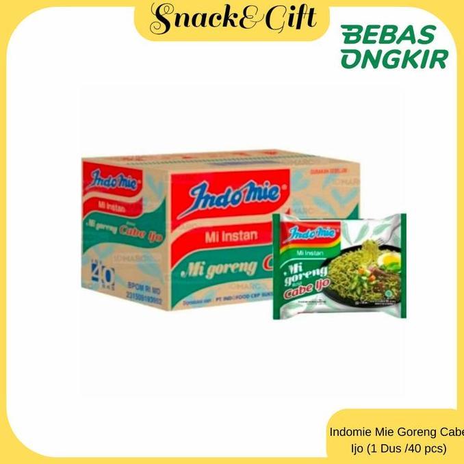 Indomie Mie Goreng Rasa Cabe Ijo ( 1 Dus /40 pcs) RDN