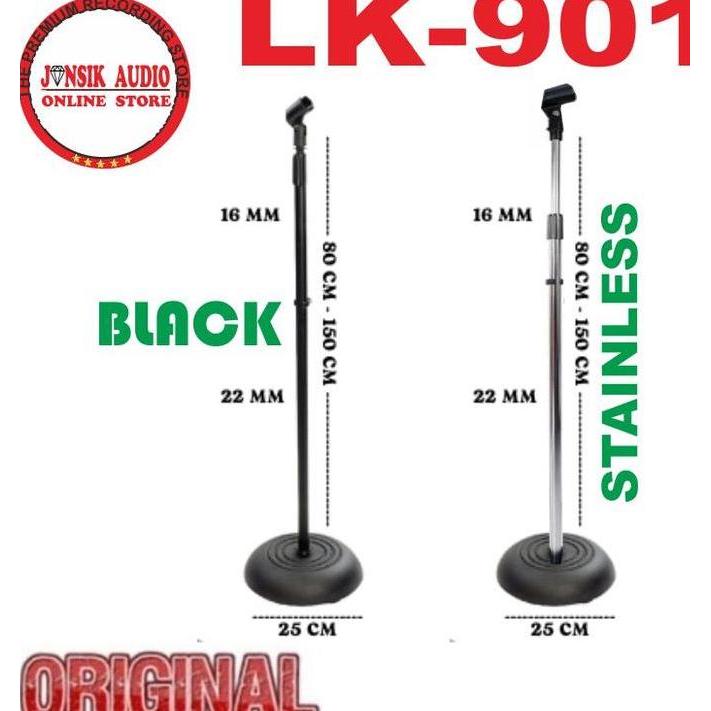 Stand Microphone Lantai / Stand Mic Bulat / Stand mic Besi Original