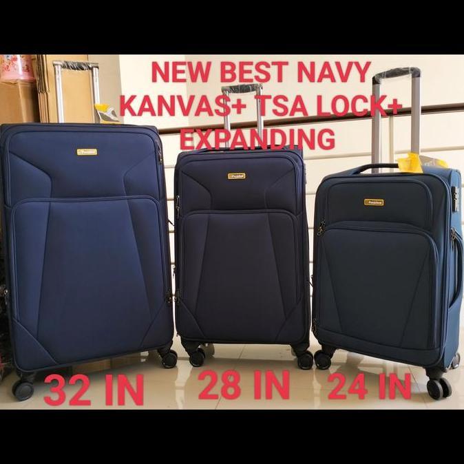 KOPER KAIN PRESIDENT 28 INCHI JUMBO KANVAS RODA 4 PUTAR TSA 180623