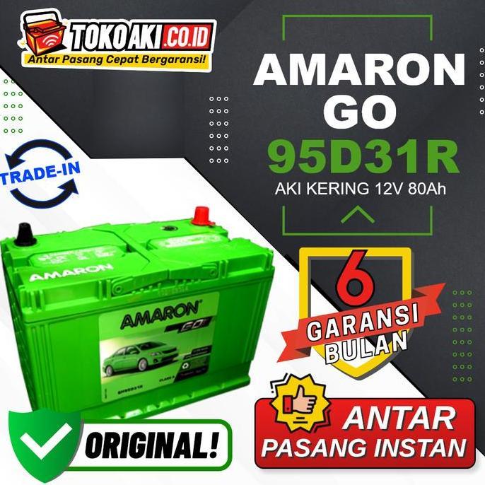 BEBAS ONGKIR - Amaron GO MF 95D31R - 80Ah