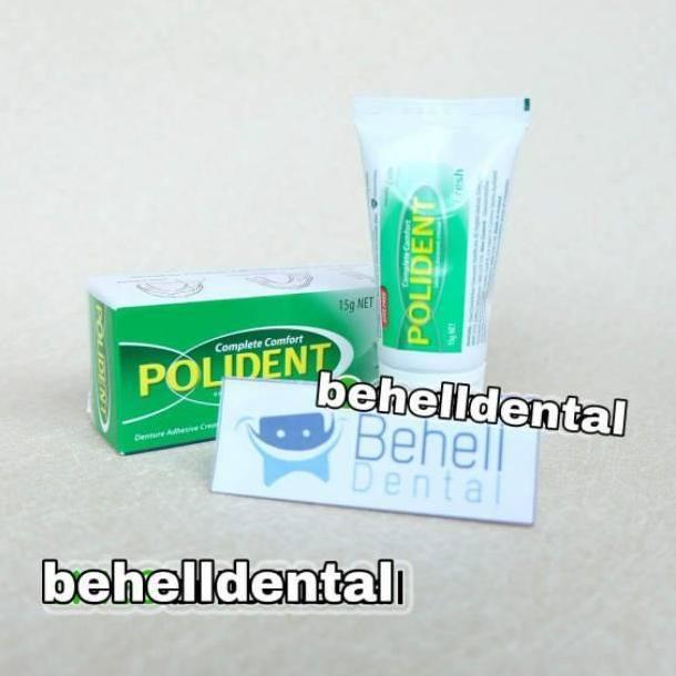 60gr POLIDENT KRIM PEREKAT GIGI TIRUAN - Lem Gigi Palsu Polident Cream Original