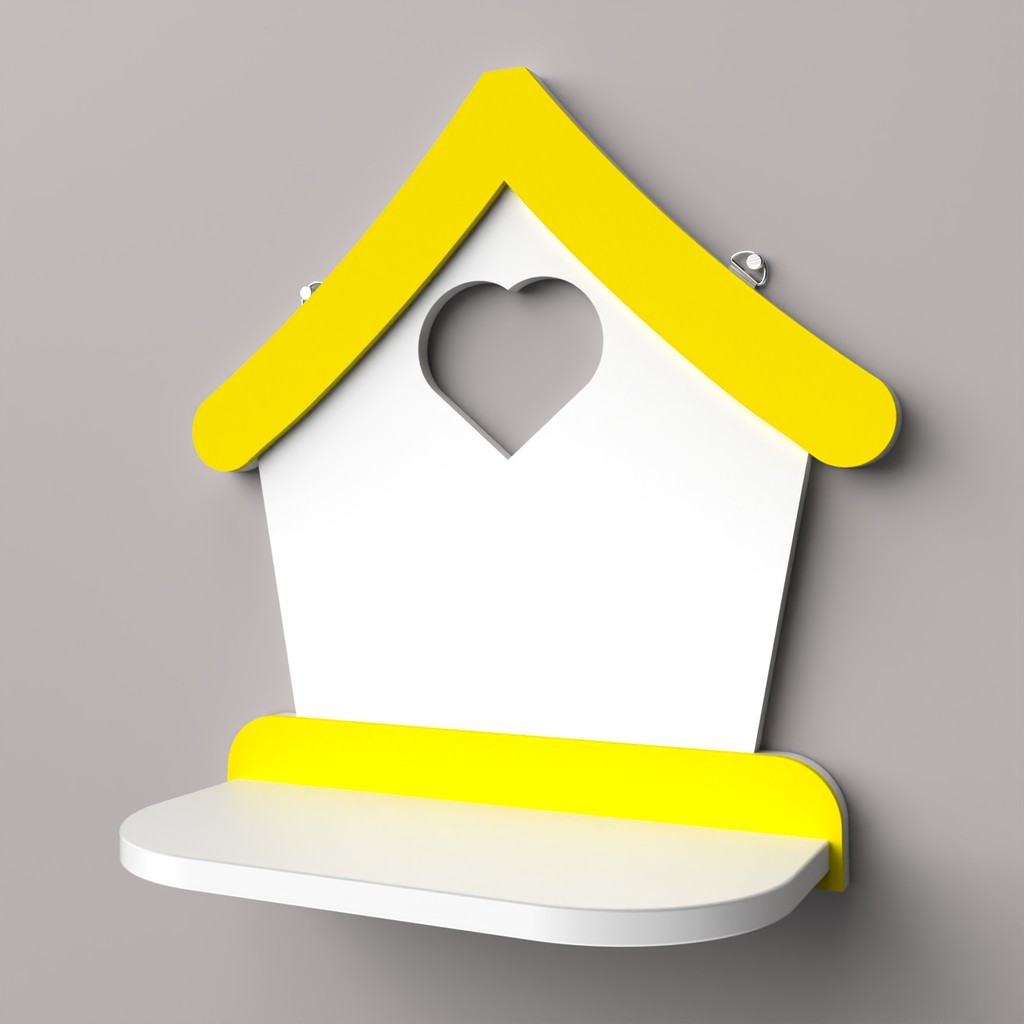 Rak dinding unik / Rak bunga / Rak bentk rumah