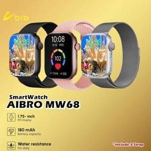 TERBARU - Aibro MW68 Smartwatch jam tangan olahraga sport GPS Tracking MW 68 Smart Watch LCD IPS Wat