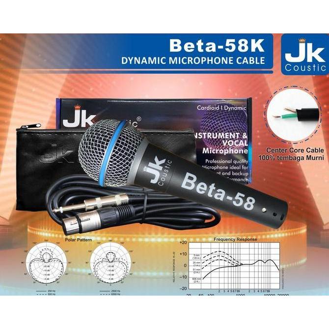 Mic kabel Jk Coustic BETA 58 Original