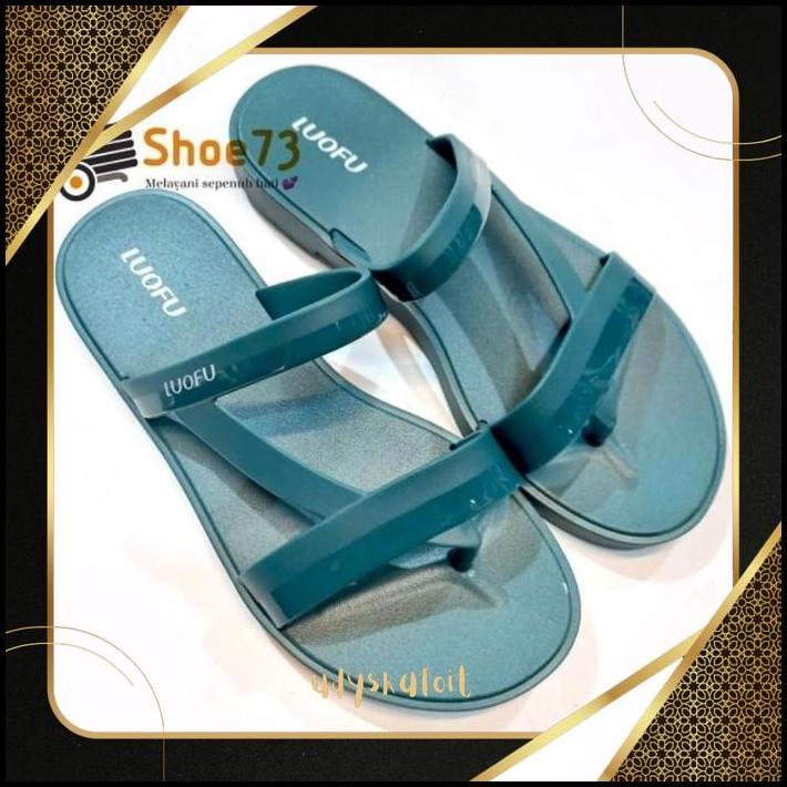 ZAI-2530 rt-4 LUOFU F 2322 E01KJ6W SIZE 36-40 ORIGINAL l Sandal jepit jelly wanita l Sendal jepit ce