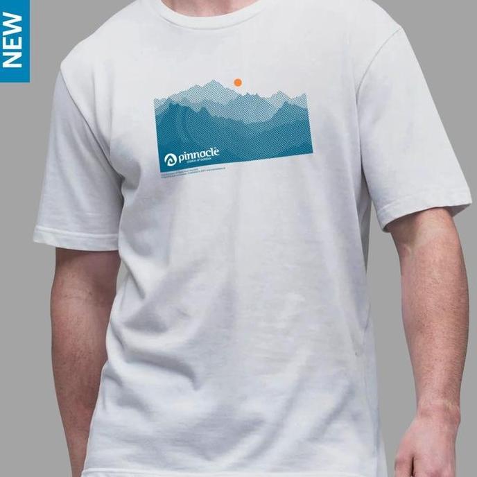 Pinnacle Pro Official T-Shirt Mountain Raster - White