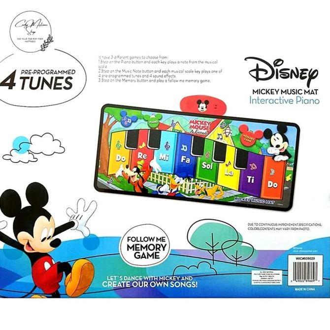 Disney Junior Mickey Mouse Music Piano Mat NIB Original
