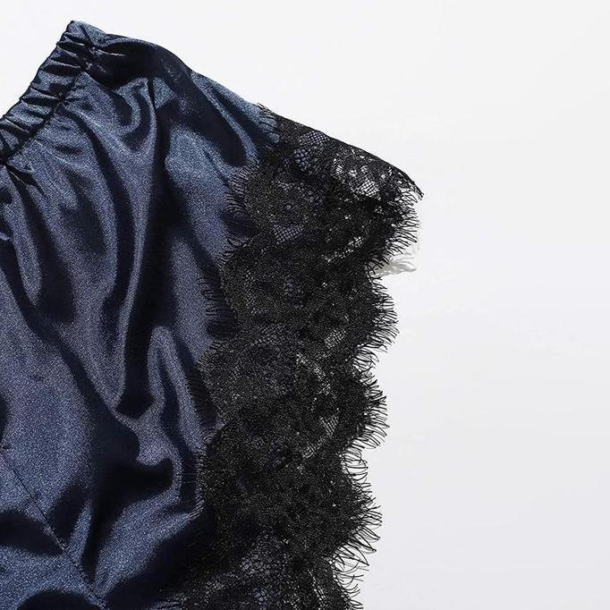 Promo [ Happy Girl Shop ] Stelan Nightwear 4IN1 Style Eropa Romantic Lingerie Premium Looks Elegan F