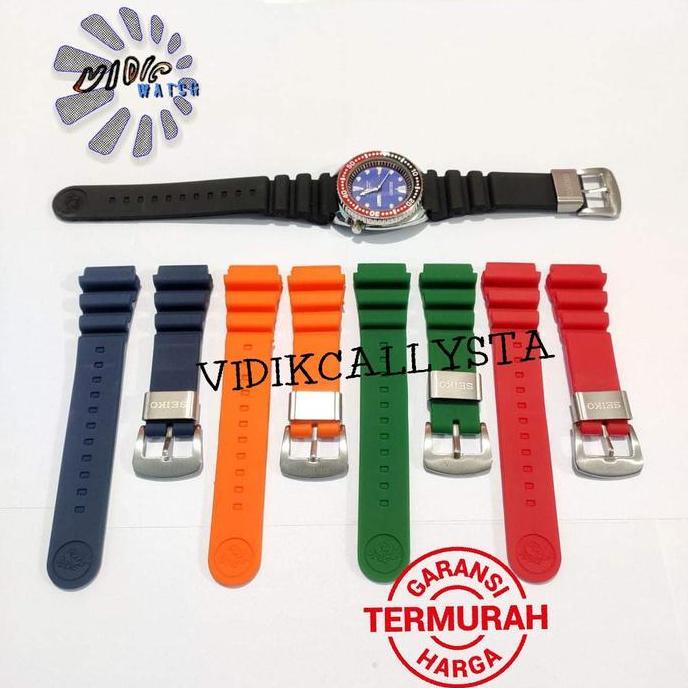 DF175>> TALI JAM SEIKO DIVER Z22 22 MM ORANGE DIVERS SKX TURTLE LOGO