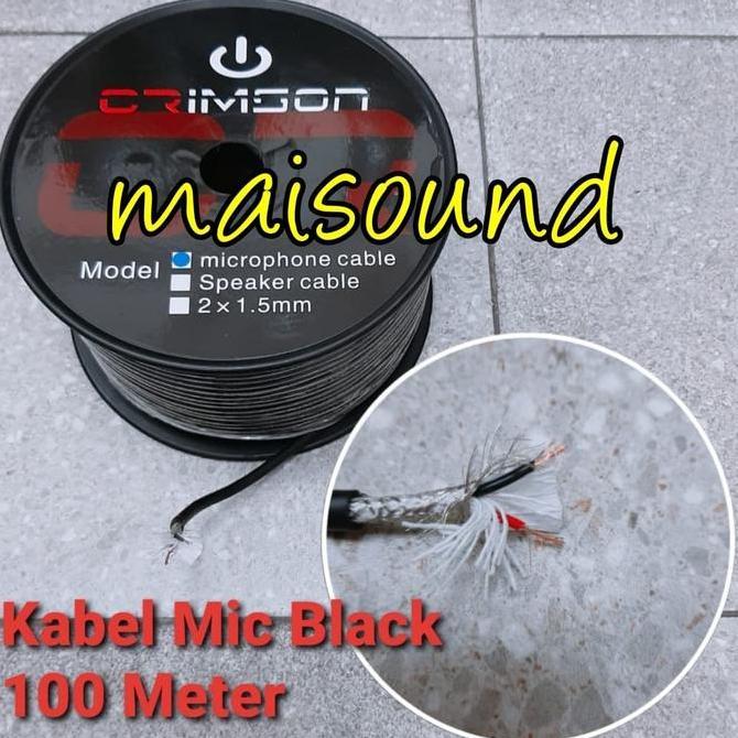 KABEL MIC CRIMSON HITAM 100 METER CABLE MICROPHONE CRIMSON ORIGINAL Original