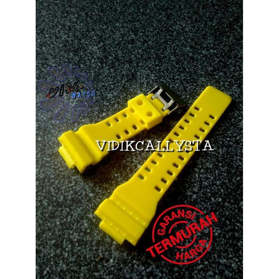 DB57>> STRAP TALI CASIO G-SHOCK GA 100C 100 110 120 300 8900 PREMIUM KUNING