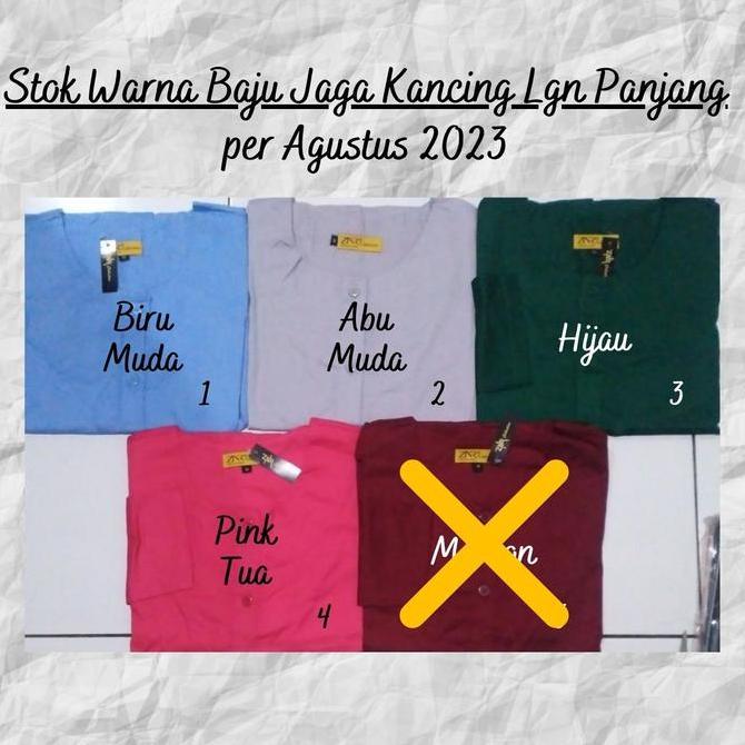 Baju Jaga Dokter | Baju Ok Terbaru | Baju Medis Kancing Lengan Panjang