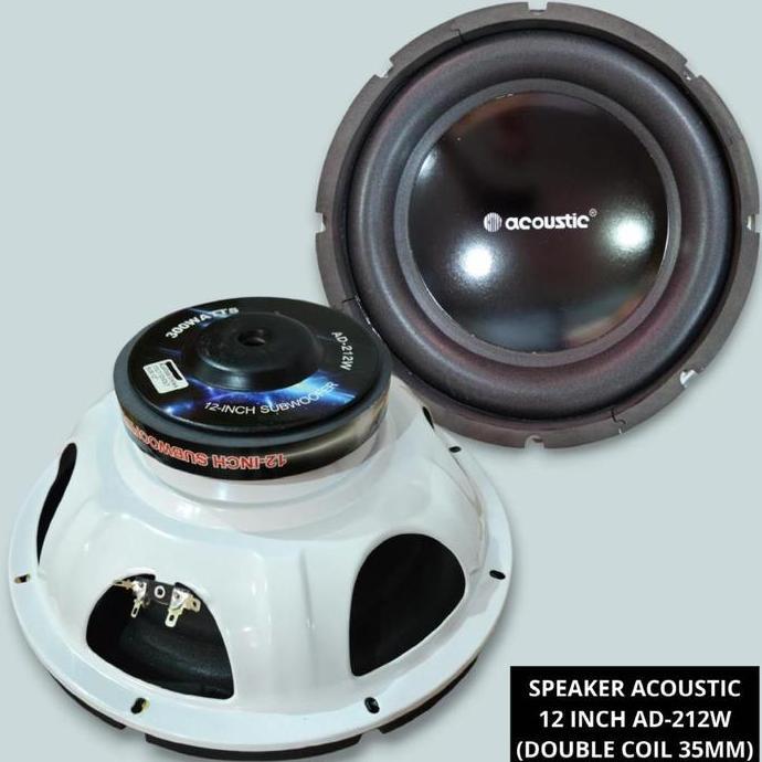 :=:=:=:=] Speaker Acoustic 12 Inch AD212W AD-212W AD 212 W AD212 Subwoofer