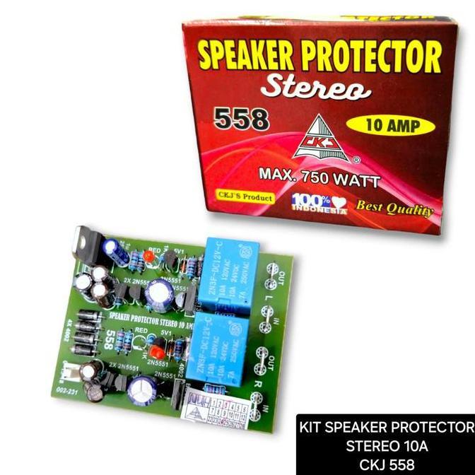 ~~~~~] Kit Protector Stereo Speaker CKJ 558 Protektor Protek CKJ558 10A 750W