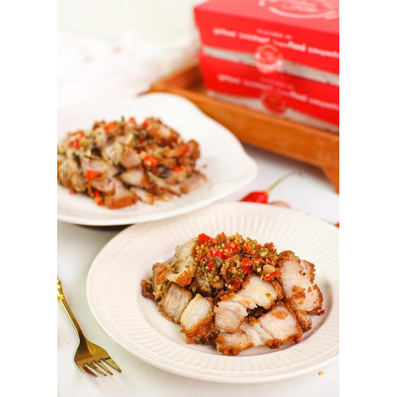 Samcan Goreng Tepung Dengan Sambel Mercon Pedes Banget Babi Goreng