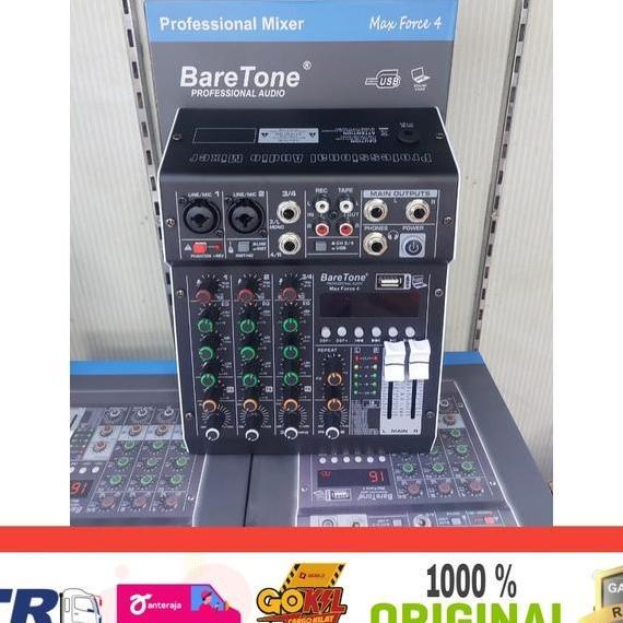 Mixer Audio 4 Baretone Max Force 4 Bluetooth Usb Mp3