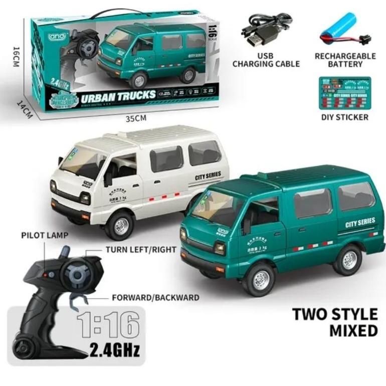 Mobil Remote Control D12 Cargo Truck Rc Car Pickup Box Truk 1:16 Suzuki Carry Pick Up