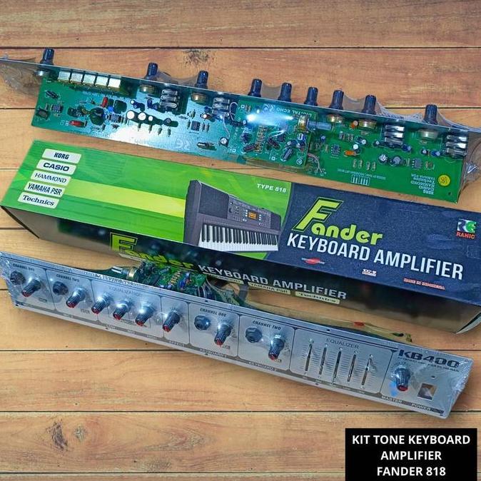 populer] Kit Tone Control Stereo Fander 818 Pre Amp Amplifier Keyboard