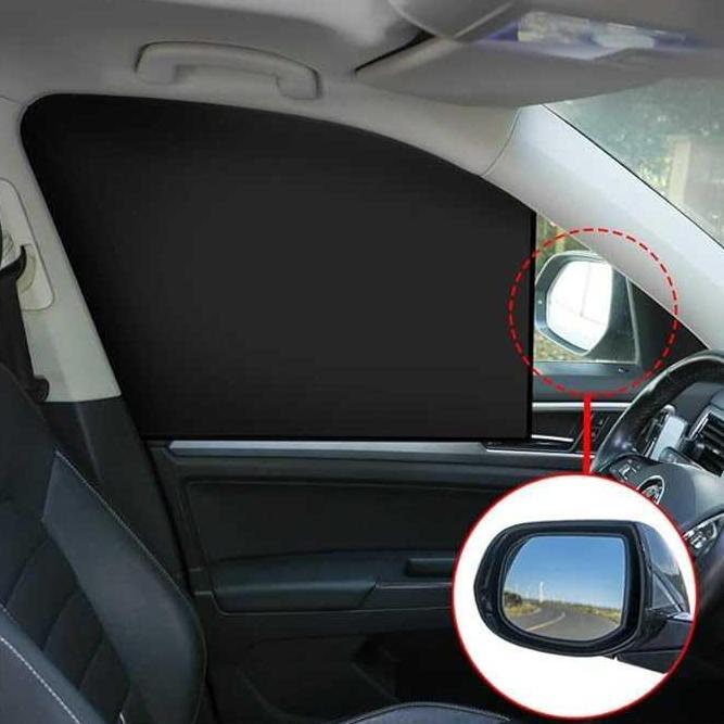 Pelindung Panas Matahari Kaca Mobil Magnetic Penutup Kaca Samping