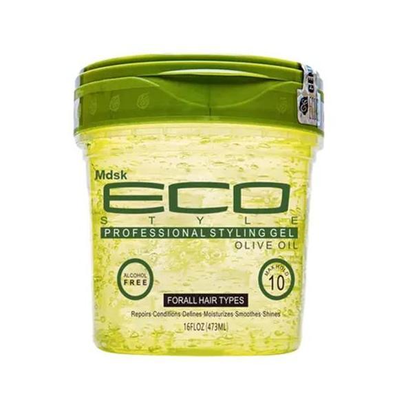 ECO STYLE PROFESIONAL STYLING GEL 473ML BLACK CASTROL FLAXSEED OIL | KRYSTAL | OLIVE OIL | ARGAN OIL