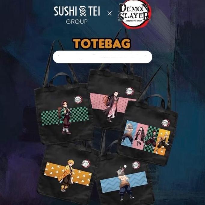 Exclusive Demon Slayer Tote Bag Totebag, Sushi Tei Group