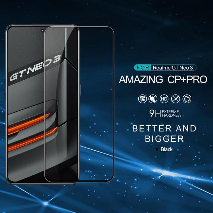 TERBARU - Realme GT Neo 3 Nillkin Tempered Glass CP+ Pro Full Cover