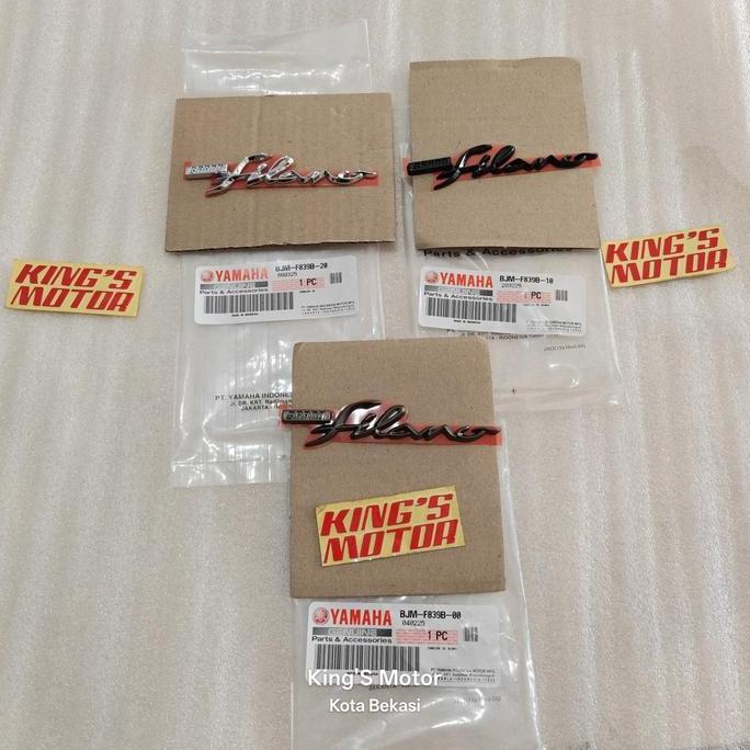 Terlaris EMBLEM LOGO YAMAHA SAYAP DEPAN GRAND GREN GREND FILANO FILLANO VILANO VILLANO SILVER HITAM 