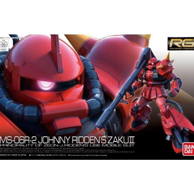 Bandai RG MS-06R-2 Zaku II High Mobility Type Johnny Ridden Custom Model Kit 1/144 Scale Bandai Japa