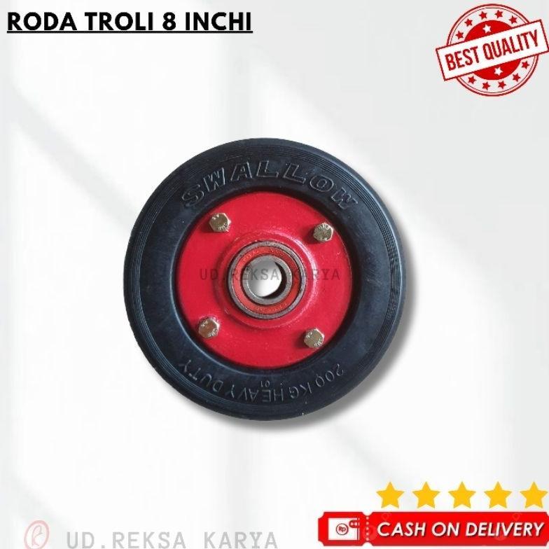 (Promo) Roda Troli Ban Swallow Ukuran 8 Inchi | Roda Trolley 8in Roda Troli