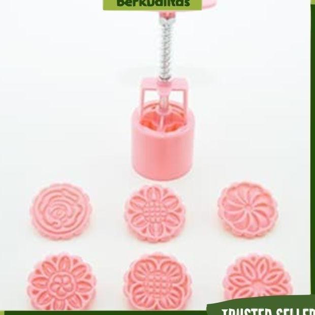 Cetakan Kue Mooncake Alat Cetak Kue Kering Kue Bulan Roti Nastar 5Cm