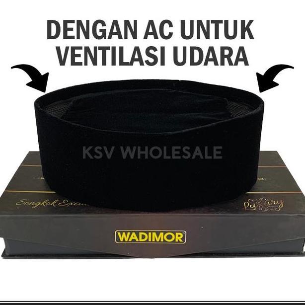Grosir 10 Pcs Songkok Luxury Tinggi 9 Peci Solat Hitam Mewah Pria Dewasa Kopiah Sholat Anak Laki San