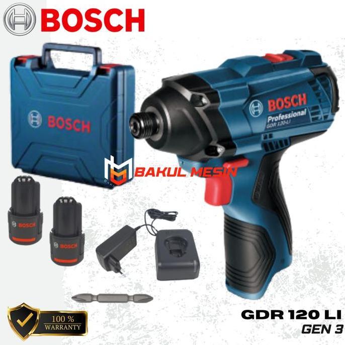 Impack driver 12V GDR 120 LI BOSCH GDR120LI Cordless bor obeng