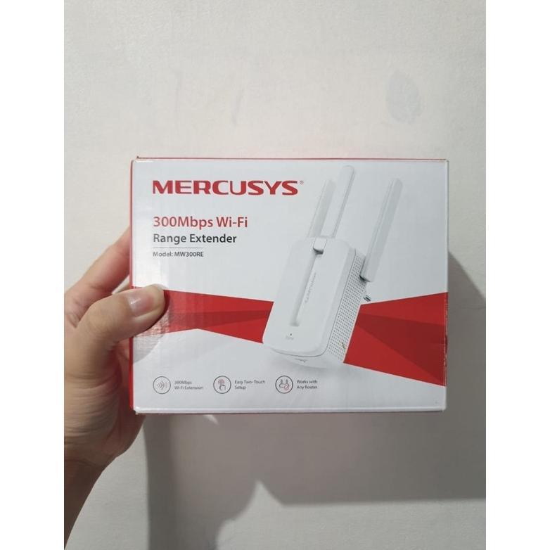 Mercusys MW300RE 300Mbps MW 300RE - White | Adapter | Networking | Repeater Penguat Signal