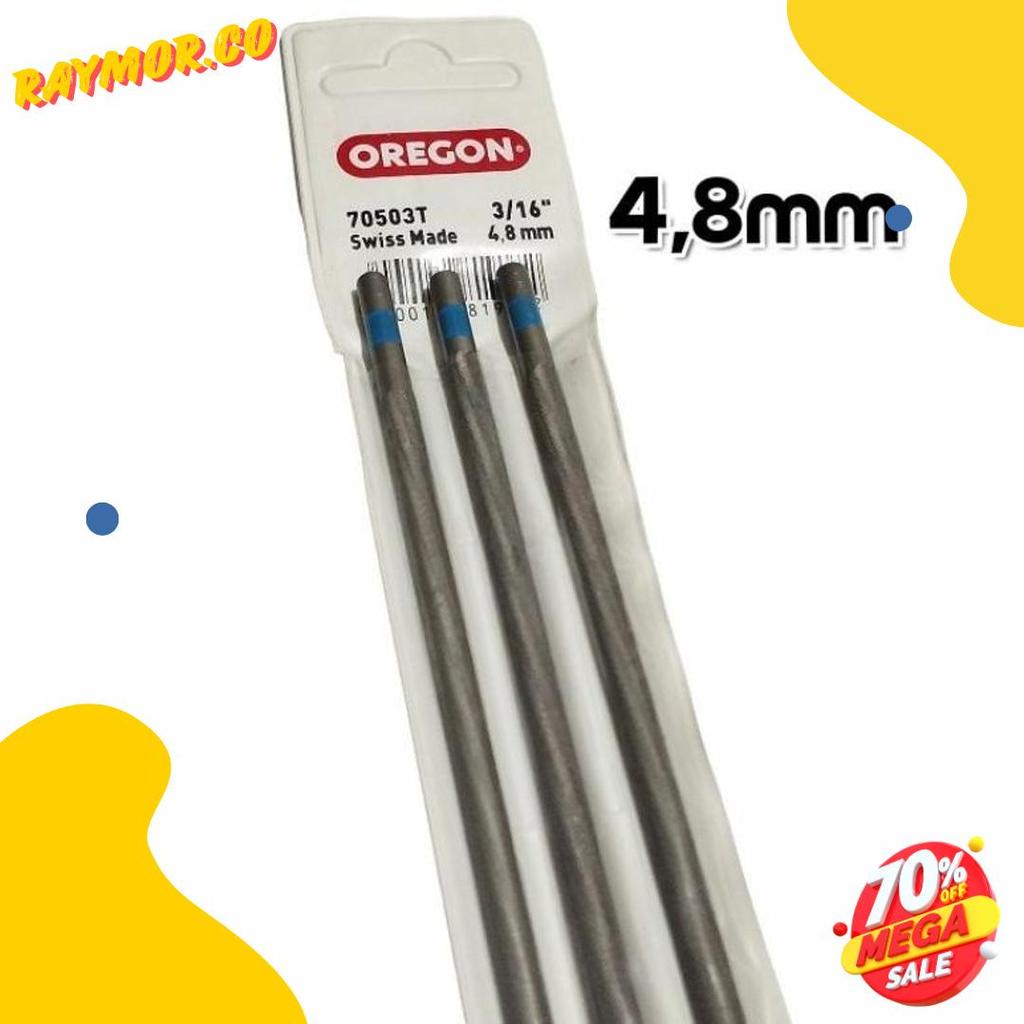 Cusss Serbu 3(Tiga) Pcs Kikir Bulat Untuk Rantai Chainsaw Senso Kecil Besar 5200 5500 5800 070 381 3