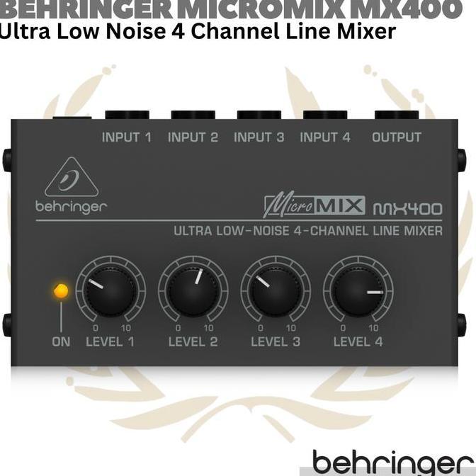 BEHRINGER MICROMIX MX400 4 CHANNEL LINE MIXER | MINI COMPACT PORTABLE ORIGINAL DAN TERPERCAYA