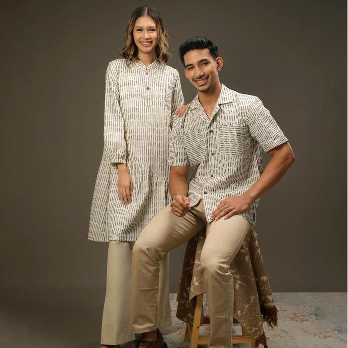 Promo Dress / Tunik Batik Tenun Wanita Rivka / Kemeja Batik Pria Yunus / Batik Couple / Batik Seraga