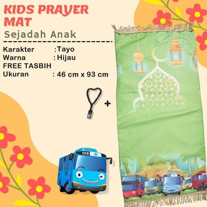 Promo Sajadah Anak Karakter TAYO/sajadah terbaru/sajadah anak COD