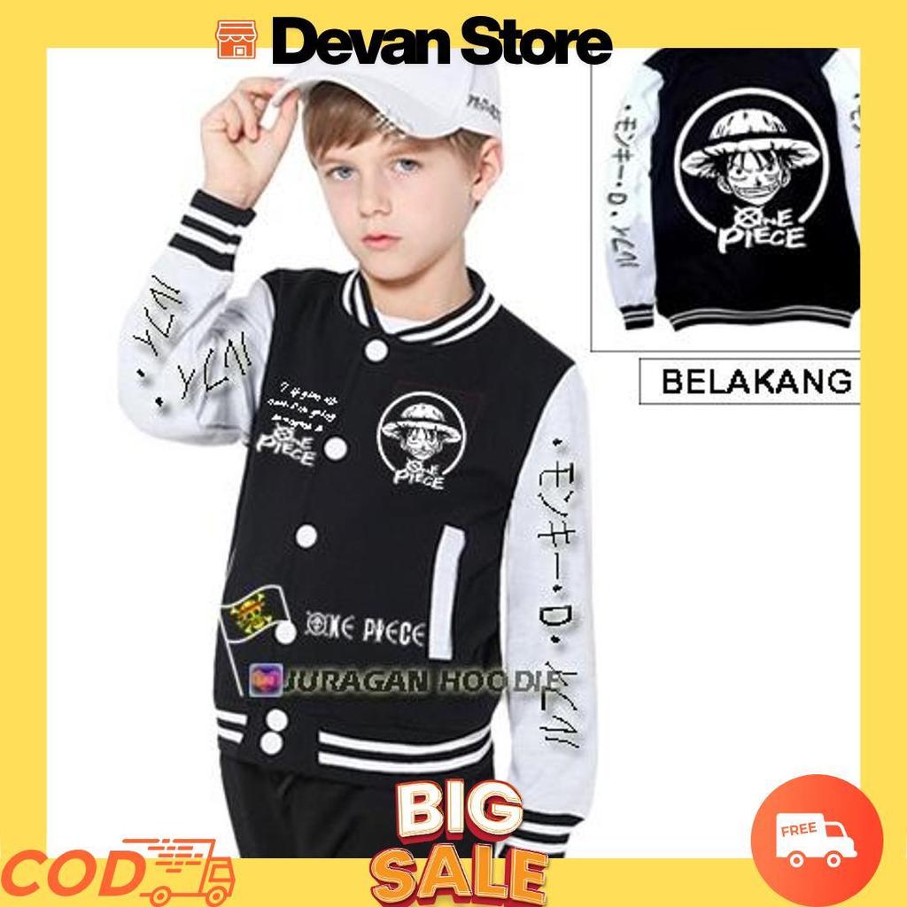 Jaket Varsity Anak One Piece Usia 6-11 Tahun / Jake Baseball Sukajan Victory Or Death Hayabusa Jepan