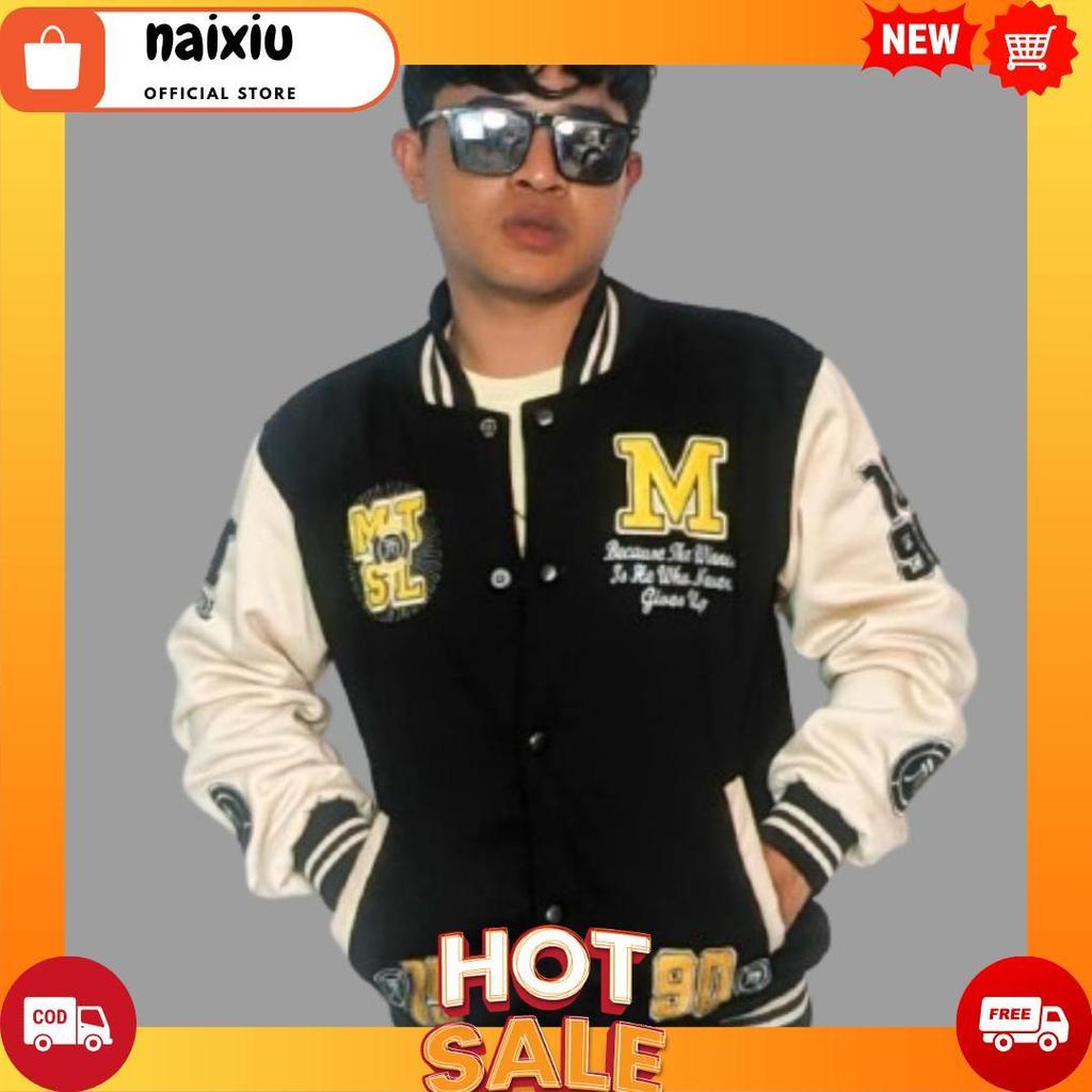 Jaket Baseball Vintage Pull Bordir New Arrival Terbaru / Jaket Vasity Boxy Pria Wanita COD[B2][B1]