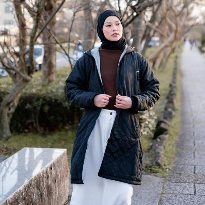Hijacket Genova Jaket Bolak Balik Wanita dan Pria Tebal dan Halus Jaket Kekinian Musim Dingin Casual