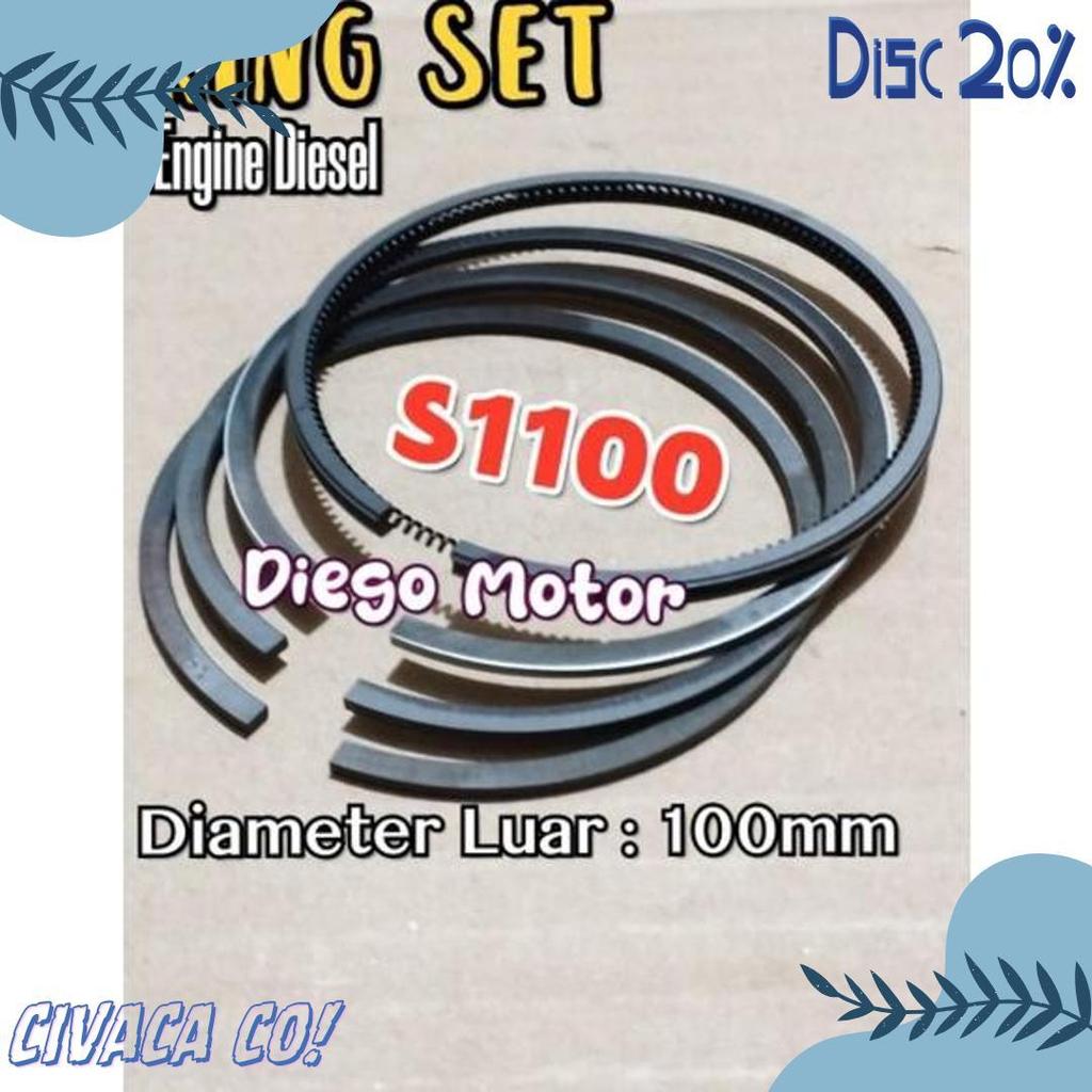 Diskon Up To 70% S1100 Ring Seher Piston Mesin Diesel Dongfeng 16Pk Rs0